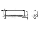 200 x Rundkopf-Holzbauschrauben mit verstärktem Kopf Art. 9048 Edelstahl A2, 3,5X45 Z (ETA)