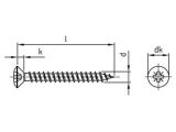 200 x Liseko-Holzbauschrauben mit verstärktem Kopf Art. 9049 Edelstahl A2, 4,0X65 Z (ETA)