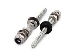 10 x Solarbefestiger mit Spitze und Faserzementdichtung A2 A 8,4X180/50 FZD Ø25