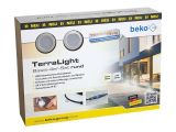 TerraLight Basis 4er-Set 4 x LED-Spot rund, edelstahl, Lichtfarbe: warmwei&szlig;