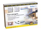 TerraLight Basis 4er-Set 4 x LED-Spot eckig, edelstahl, Lichtfarbe: warmwei&szlig;