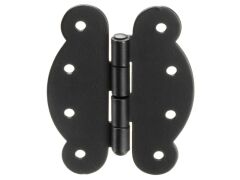 Scharnierband geschwungen Nr. 2475, Schwarz - 100 x 120 x 3