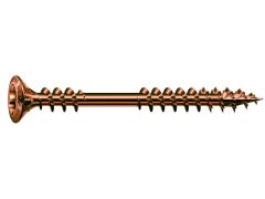 100 Stück SPAX Fassade Linsensenkkopf T-STAR, Fixiergewinde A2 antik - 4,5 x 60