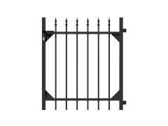 Einzeltor Chaussee H 1000mm x B 965mm matt Schwarz (ohne Pfosten)