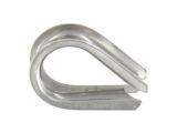 20 Stück Drahtseil Kauschen Edelstahl A4 - für 6,0mm Seil