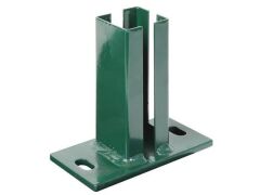 Pfostenträger für Eckpfosten 60x60 zum aufschrauben - Grün