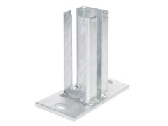 Pfostenträger für Eckpfosten 60x60 zum aufschrauben - Feuerverzinkt