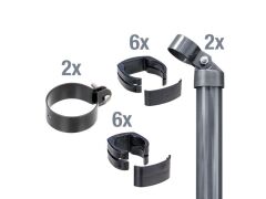 Zaunanschluss-Set 1530mm zum Einbetonieren - Anthrazit