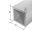 Vierkantrohr Alu Silber eloxiert - 2000mm - 30 x 30 / 2,0mm Wandstärke
