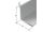 Winkelprofil gleichschenklig Alu Silber eloxiert - 1000mm - 50 x 50 x 3,0
