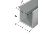 U-Profil Alu Silber eloxiert - 2000mm - 10x15x10x1,5 /...