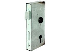 Schlosskasten mit verzinktem Schloss DL/DR verwendbar Dornmaß 55mm Tiefe 30mm