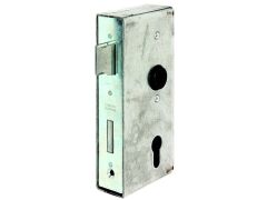 Schlosskasten mit verzinktem Schloss L/R verwendbar Dornmaß 55mm Tiefe 40mm