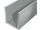 U-Profil Alu Silber eloxiert - 2000mm - 22 x 15mm - für 19mm Platten