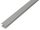 H-Profil Alu Silber eloxiert - 2000mm - 9,1 x 12mm / Innenmaß 6,5 mm