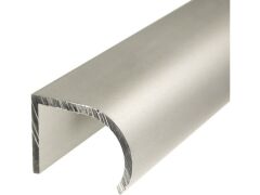 Griffprofil abgerundet Alu Silber eloxiert - 1000mm - 25 / 19