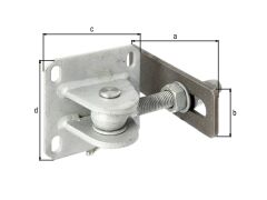 Torband mit Platte zum Aufschrauben M20 in drei Ebenen verstellbar