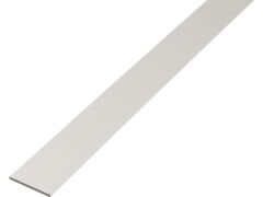 Flachstange Kunststoff Weiß - 2000 x 25 x 2mm