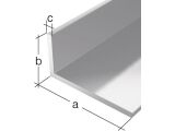 Winkelprofil ungleichschenklig Alu Natur - 50 x 30 x...