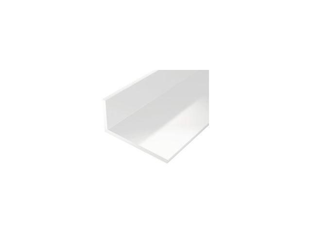 2m Winkelleisten 20x20mm Weiß Kunststoffprofil Kunststoff Winkelprofil Profil