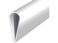 Klemmprofil Kunststoff Weiß - 15 x 0,9 - 1000mm