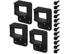 4 Stück Zaunfeldhalter für Zaunsystem Circle und Chaussee - Anthrazit