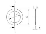 100 Stück DIN 988 - Passscheiben Edelstahl A2 - 35 x 45 x 1,0
