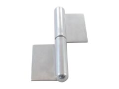 Anschweißscharnier, 2-tlg. mit langen Flügeln Edelstahl A2 75mm Links