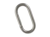 Karabinerhaken, oval Edelstahl A4 8x80mm