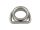 D-Ring mit Kausche, Segelecke Edelstahl A4 10x65mm, für 10mm Seil
