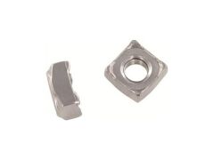 200 Stück DIN 928 - Vierkant Schweißmutter -Edelstahl A2 - M6