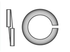 SB DIN 127 Federringe Form B Edelstahl A2 B3 (20x)