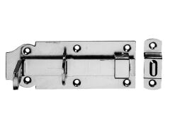 Schloßriegel 180 mm gerade mit Schlaufe Blau verzinkt