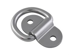 Klappauge Edelstahl A4 D-Ring 6mm, Platte 57x20mm