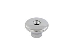 Schranktüren-/Schubladen-Knopf Edelstahl A4 21x14mm, Bohrung 4,5mm, poliert