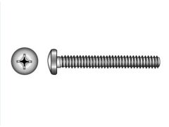 SB DIN 7985 Linsenkopf Schraube Edelstahl A2 M4x60 PH2 (4x) + Mutter M4 SW7 (4x)