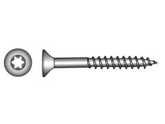 SB Senkkopf Holzbau- Universalschrauben Edelstahl A2 5,0x80/50 TX25 (2x)