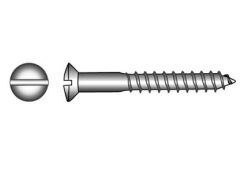 SB DIN 95 Linsensenkkopf Holzschraube mit Schhlitz Edelstahl A4 6,0x70 (2x)