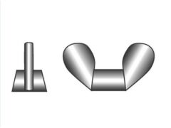 SB DIN 315 Flügelmutter Edelstahl A4 M6 (2x)