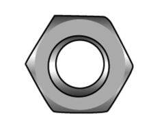 SB DIN 934 Sechskantmutter Edelstahl A4 M14 SW22 (2x)