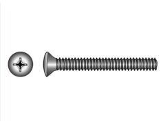 SB DIN 966 Linsensenkschrauben Kreuzschlitz Edelstahl A4 M5x50 PZ2 (4x) + Mutter M5 SW8 (4x)