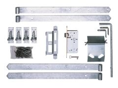 Beschlagsortiment für Rahmen-Doppeltor Profilzyl. - Feuerverzinkt