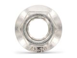 SB DIN 6923 Sechskantmuttern mit Flansch und Sperrverzahnung Edelstahl A4 M5 (12x)
