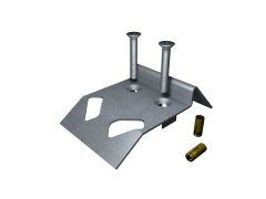 Auflaufstütze zum Aufdübeln mit Schrauben, Feuerverzinkt