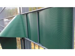 10er Pack Sichtschutzstreifen aufgerollt - RILLEN 191 x 2530mm - 1,5mm stark - RAL 6005 Moosgrün