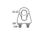 Drahtseilklemme A4  3mm M4