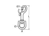Wirbelkarabiner A4  100mm