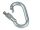 Karabinerhaken mit Sicherheitsmutter, oval A4  10x90mm