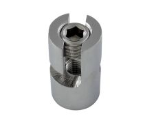 Kreuzklemme 0-90° mit M10 Anschluß A4  5mm, Innengewinde M10x10mm