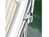 Relinghalter für Sonnensegelmast A4  Typ B, für Reling 32mm, Mast 22mm